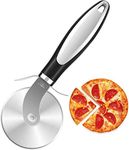 Pizza Cutter Wheel - Premium Kitchen Pizza Cutter - Super Sharp and Easy to Clean Pizza Slicer, Pizza Wheel, Cortador De Pizza, Black