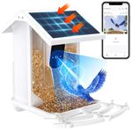 Bird Feeder with Camera, zootop Auto-Record & Save Bird Videos Bird Watching Camera with Clear Night Vision Solar Energy Bird Box Camera