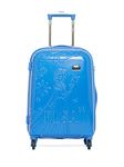 GAMME Elsa Polycarbonate 55 CMS Red Emboss Hard-Sided Kids Luggage Trolley Bag(GD16RGT013)