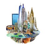 SANTORO Pirouette, 3D Pop Up Greeting Card - New York City - For Him, For Her, Birthday, Thank You, Destination