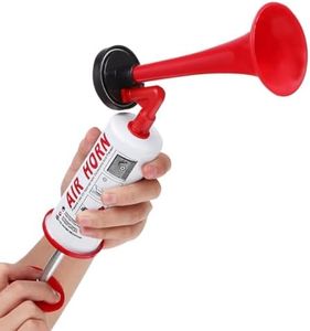 POFET Hand Pump Air Horn Trumpet - Loud & Effective Boat Signal Warning Horn - Never Runs Out