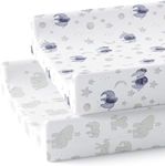 Baby Changing Pad Cover 2-Pack (Watercolor Elephant) - Premium Fitted Sheets Changing Table Cover - Buttery Soft Cotton Blend - Diaper Changing Pad Cover - Changing Pad Sheets