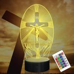 FULLOSUN Cross Night Light, Jesus 3