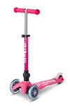 Micro Kickboard - Foldable Mini Deluxe Scooter, 3-Wheeled, Lean-to-Steer, Swiss-Designed, Award-Winning for Toddlers and Preschoolers Ages 2-5 (Pink)