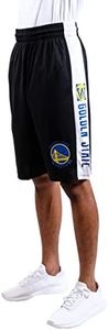 UNK NBA Mens Mesh Athletic Active Basketball Shorts GSM6906A-GW-BLK-S-P, Mens, Mesh Athletic Active Basketball Shorts, GSM6906A-GW-BLK-L, Black, Large