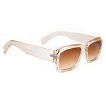 Peter Jones UV Protected Stylish Transparent Brown Unisex Badshah Style Sunglasses (13031TBW)- Pack of 1