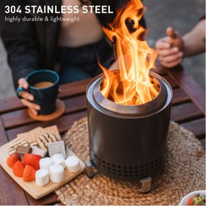 Solo Stove Mesa XL Tabletop Fire Pit – Portable Stainless Steel
