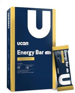 UCAN Energy Bars | Low Sugar, Low Calories | Gut Friendly, Caffeine-Free, Vegan, Non-GMO, No Soy, Keto Friendly | Running, Cycling, Fitness, Pre & Post Workout | Salted Peanut Butter 12 Count