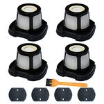 4 Pack 2284W Filter Compatible with Bissell Pet Hair Eraser Hand Vacuum 2284W, 2390, 2389, 2390A, Replace Parts for 1614212, 1614203, 1614204