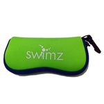 Swimz Soft Neoprene Swimming Goggle Pouch - Soft Swimming Goggle Case (Lime/Royal/White)