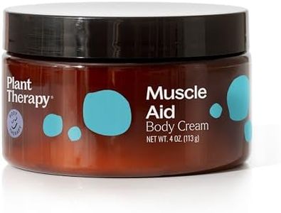 Plant Therapy Muscle Aid Body Cream 4 oz Soothes Muscles, Refreshing & Minty, Clean Ingredients