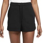 Nike CJ2158-010 W NSW ESSNTL SHORT FT HR Shorts womens black/white XS