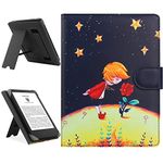 HoYiXi Universal Case Compatible with 6.8" Kindle Paperwhite/6" All-new Kindle 2022 & 2019/Kobo Clara HD/Kobo Clara 2E Leather Stand Cover for 6-6.8'' PocketBook/Tolino/Sony E-Book Reader, prince