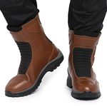 Royal Enfield Mens E-39 Short Riding Boot Brown EU 43