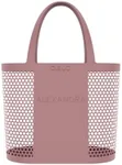 QALO Zephyr Silicone Tote Bag, Lightweight & Breathable, Ultra Durable Tote Bag, 355.6mm x 355.6mm, Mauve Pink