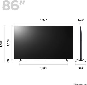 LG 86" 4K Smart TV – Ultra HD LED, Voice Control