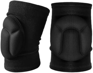 LICQIC Protective Knee Pads, Knee Pads for Adults with Thick Sponge Anti-Slip Collision Avoidance Knee Sleeve for Wrestling Mountain Bike Skateboarding (Black, L)