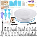 Kootek 96PCs Cake Decorating Kits, Baking Supplies Tools with Cake Stand Turntable, Piping Bags and Tips, Cake Leveler, Frosting Icing Spatulas & More Accessories for Cake Cupcake Decorations