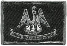 Gadsden and Culpeper Tactical State Patch - Louisiana (Black/White)
