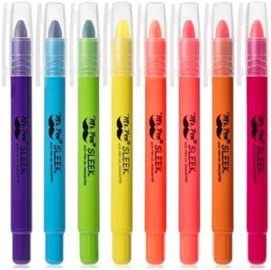 Mr. Pen No Bleed Gel Highlighter, Bible Highlighters, Assorted Colors, Pack of 8
