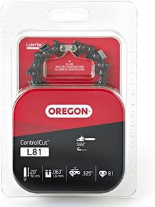 Oregon L81 ControlCut Chainsaw Chain for 20-Inch Bar, 81 Drive Links, Low-kickback chain, fits several Stihl models Gray