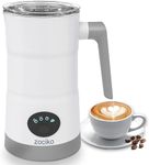 zociko Milk Frother Electric, 4-in-1 Automatic Milk Frothers, Foam Maker Hot & Cold, Auto Shut-Off, Silent Operation, Milk Steamer Chocolate Warmer for Coffee, Latte, Cappuccino 350ML