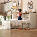 AMERLIFE Full Murphy Bed with Stora