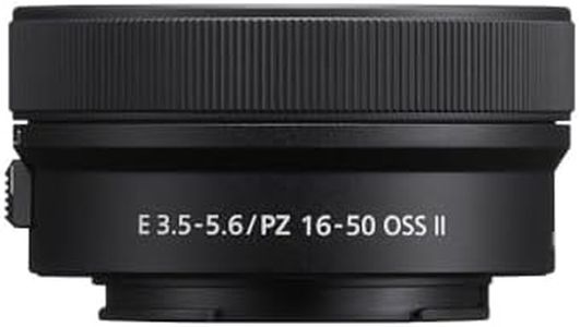 Sony E PZ 16-50mm F3.5-5.6 OSS II Compact APS-C Standard Power Zoom Lens, Suitable for A6700, A6600, A6400, A6100, ZVE10, E-Mount (SELP16502)