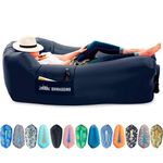 Chillbo Shwaggins Inflatable Couch – Cool Inflatable Chair Easy Setup is Perfect for Hiking Gear, Beach Chair and Music Festivals. (Royal Blue)