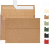 A7 Brown Kraft Envelopes Self Seal 