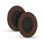 Brainwavz Replacement Earpads for ATH M50X, M50BT, Steelseries Arctis, Pro Wireless & Stealth 600, HyperX Cloud, AKG, SHURE, Philips & Many More Headphones, Memory Foam Ear Pad Cushions, Brown Oval