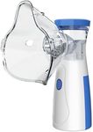 Portable Nebulizer Machine for Adults & Kids - Easy-to-Use Handheld Nebuliser with Mouthpiece & 2 Masks for Home & Travel