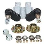 AB Tools 550kg Galvanised Trailer Suspension Units & 4" PCD Hubs (Pair) Bearings Knott