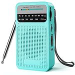 Small Radio, Portable Radio FM/AM Transistor Radio with Excellent Receiving and Sound Quality - Pocket Radio with Headphone Jack, Easy to Use