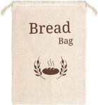 New Living 100% Organic Linen Bread Bag Extra Large | 1 x Reusable Bread Bags | Food Storage Bag | Bread Storage Bags | 44x35 cm | Eco Bread Bag