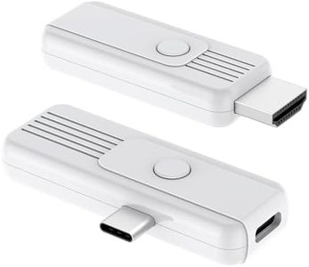Wireless HDMI Transmitter and Receiver, Aufgerüstetem Type-C 3.1 Hdmi Wireless Plug & Play 2.4G/5G zum Streamen von Video und Audio zu HDTV, Projektor oder Monitor von Smartphone, Tablet oder Laptop