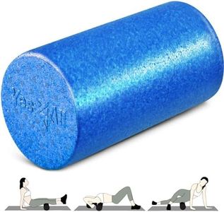 Yes4All High Density Foam Roller for Back, Variety of Sizes & Colors for Yoga, Pilates - Blue - 12 Inches