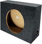 American Sound Connection Single 12" Subwoofer Regular Standard Cab Truck Sub Box Enclosure 5/8" MDF