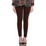 Shafista Women Regular Fit Cotton Lycra Stretchable Churidar Leggings (Size-3XL) (Brown)