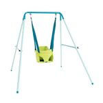 TP Toys Foldaway Baby Swing - Compact, Powder-Coated Metal Swing for Indoor/Outdoor Use, with Non-Slip Feet and Easy Storage, Perfect for Babies Aged 6 Months+