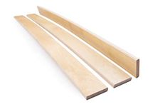 Green Design Pack of 5 Slats Birch Wood Sprung Bed Base Replacement Single Double 6 cm wide Custom Length (680 mm long)