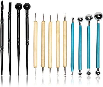 13pcs Clay Sculpting Tools Pottery Carving Tool Set for Art & Craft DIY Projects, Modeling Clays and Embossing Pattern