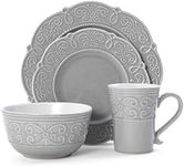 Pfaltzgraff Abby 16-Piece Dinnerware Set, Gray