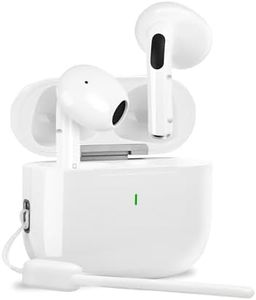 Genérico Auriculares Inalambricos,Auriculares Bluetooth 5.3 HiFi Estéreo,Auriculares inalámbricos con cancelación de Ruido ENC,IP6 Impermeable,Carga Rápida USB-C, Ajuste Cómodo.