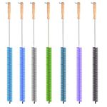 Radiator Cleaner Brush with Hanging Hook | Multi-Purpose Cleaning Brushes for Household 70CM Long | Pack of 1 in Random Color (Half Bristle)