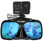 Octomask Classic Gopro Dive Mask For Diving And Snorkeling - Black, One Size