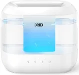 Dreo Humidifier for Bedroom, 4L Cool Mist Humidifiers for Home and Large Room, 28dB Quiet Humidifier for baby, Night Light, 32H Runtime, Essential Oil Diffuser, Rapid Ultrasonic Humidifiers for Plants