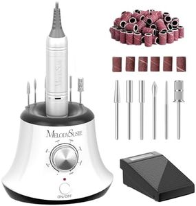 MelodySusie 30000 RPM Professional Nail Drill Scarlet, High Speed, Low Heat, Low Noise, Low Vibration, Portable Electric Efile Drill for Shaping, Buffing, Removing Acrylic Nails, Gel Nails