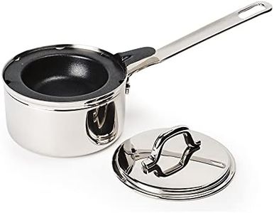 RSVP International Endurance Single Egg Poacher Set | Perfectly Poached Eggs | Includes Stainless Steel Pan | Dishwasher Safe