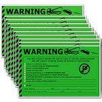 Parking Violation Stickers -"You are Illegally Parked" Warning Stickers Reserved,Handicapped,Private Parking and More No Parking,Hard to Remove and Super Sticky Tow Warnings Labels 50pcs 5"X 8"